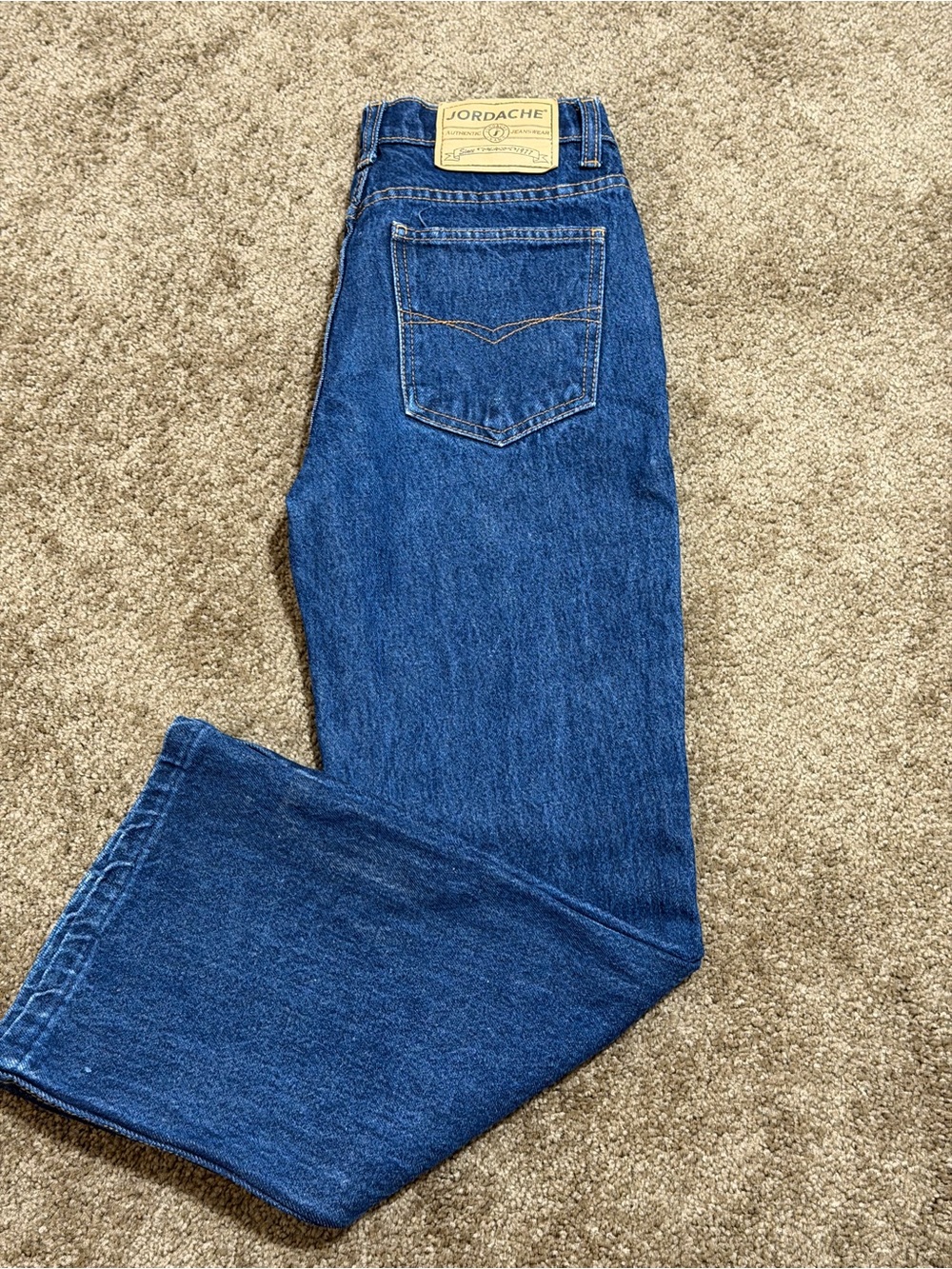 Jordache Men's Dark Blue Straight-Leg Jeans